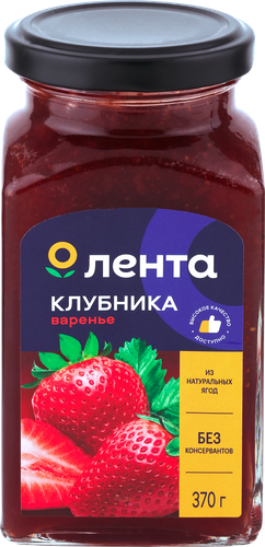 

Варенье ЛЕНТА Клубничное, 370г