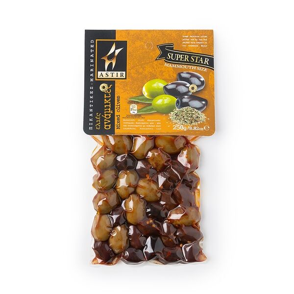 Оливки Astir Ассорти пикантное, 250 г
