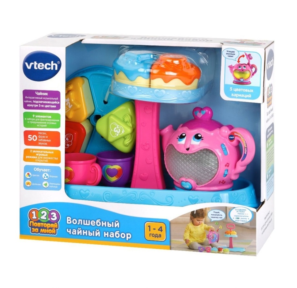 

Интерактивный набор VTech «Волшебный чайный набор» 1-4 года