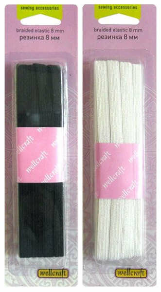 Резинка, 8 мм х 3 м ТМ Wellcraft (Велкрафт)