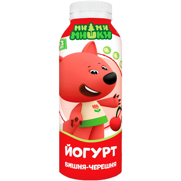 Йогурт питьевой Ми-ми-мишки Вишня черешня 2.2% с 3 лет 200 г