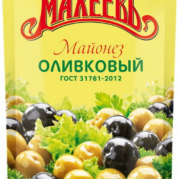 Майонез Оливковый 50.5% дой-пак 770г Махеевъ