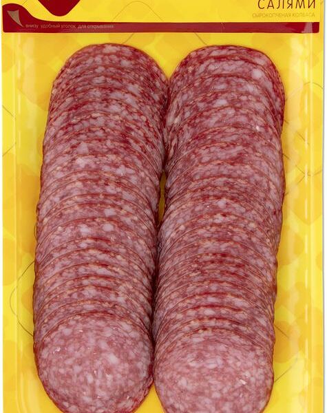 Салями Останкино Итальянская сырокопченая нарезка 150г