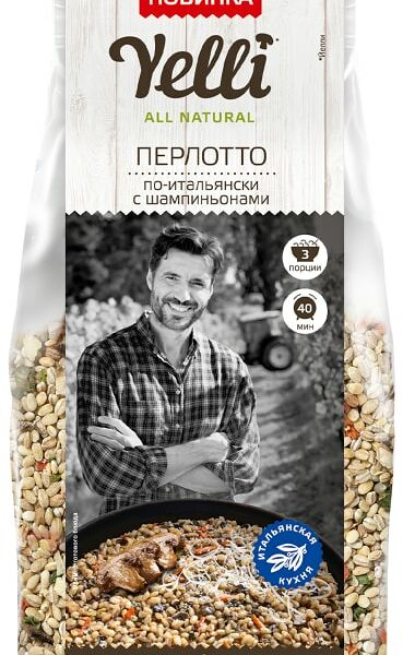 Перлотто Yelli по-итальянски с шампиньонами 180г