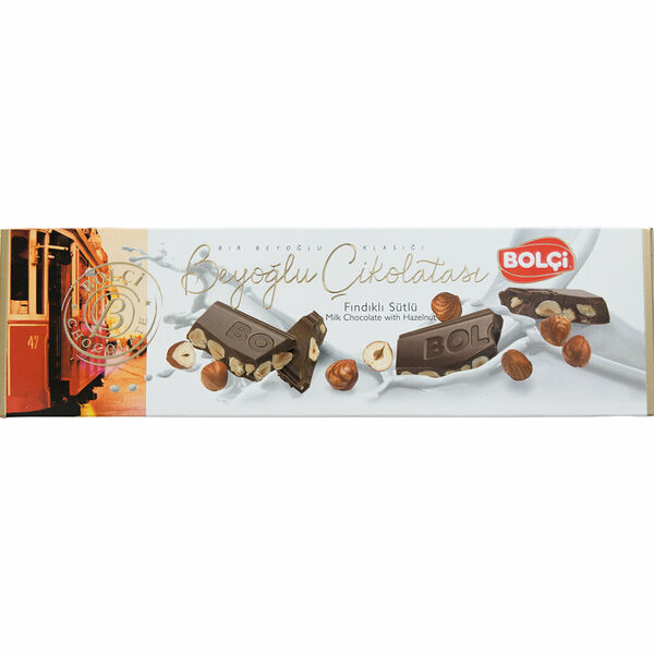 Шоколад Bolci молочный с цельным лесным орехом