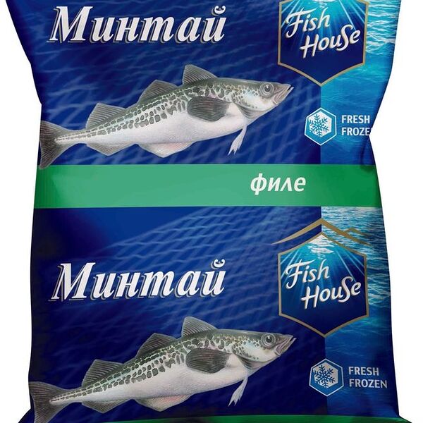 Минтай Fish House филе без кожи замороженное, 600г