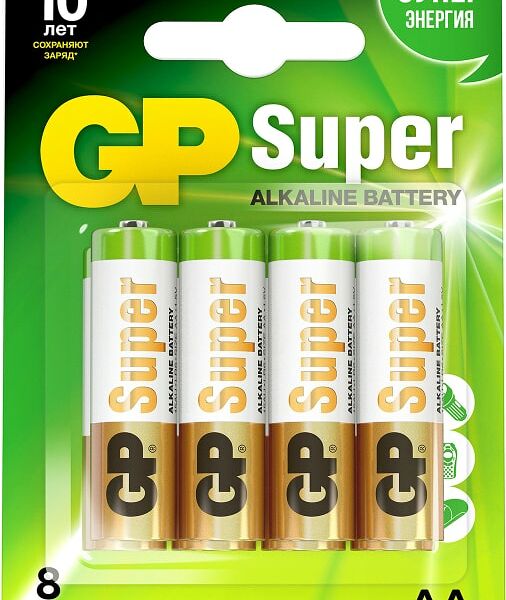 Батарейки GP Super 15А LR6 АА 1.5В 8шт