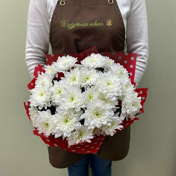 Букет из 5 хризантем