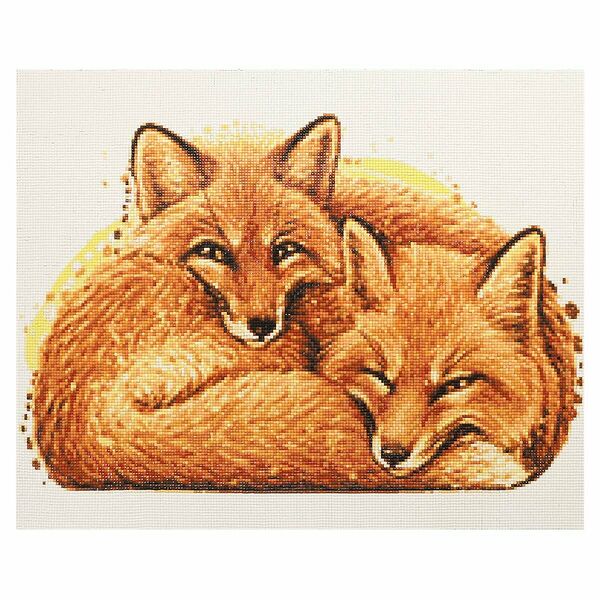 Cr 540036 Алмазная мозаика 'Лисы', 50*40см, Cristyle