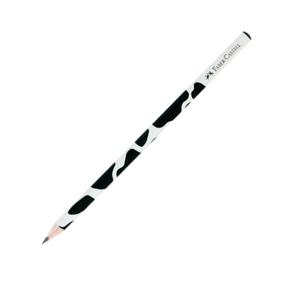 

Карандаш чернографитовый Faber-Castell Triangular Cow B, трехгранный 1шт Индонезия