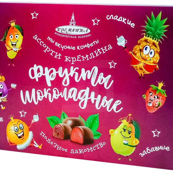 Набор шоколадных конфет Кремлина Ассорти Фрукты (500 г)
