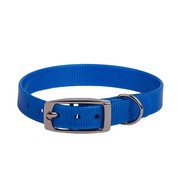 Ошейник из биотана для собак мелких пород, синий, 15 мм, обхват шеи 21-30 см