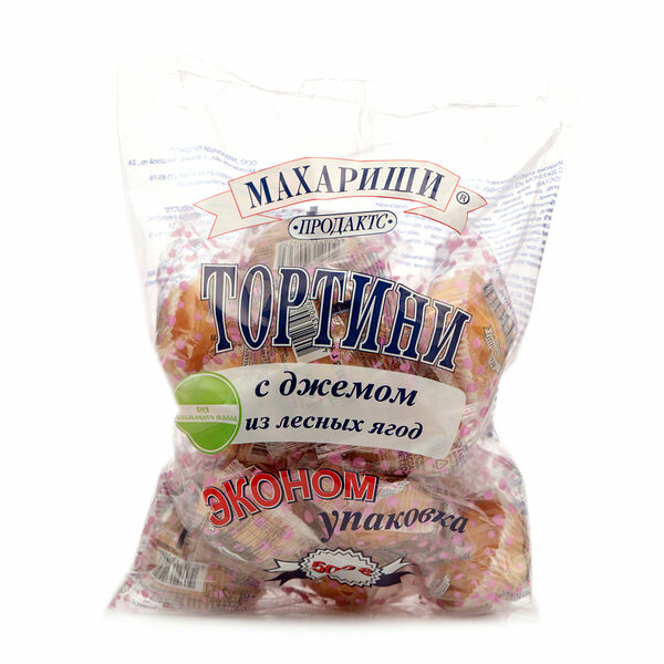 Тортини с джемом из лесных ягод Махариши 500г