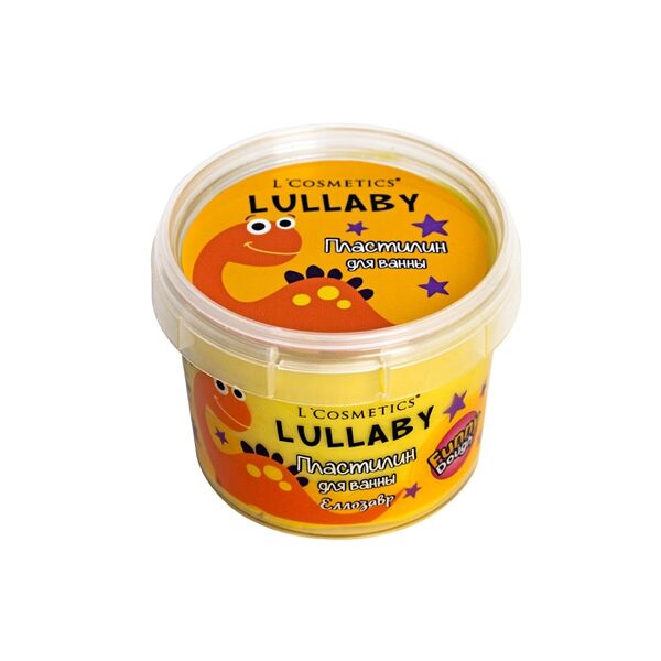 Пластилин для ванны L`Cosmetics LULLABY детский Еллозавр желтый 120 мл, Россия