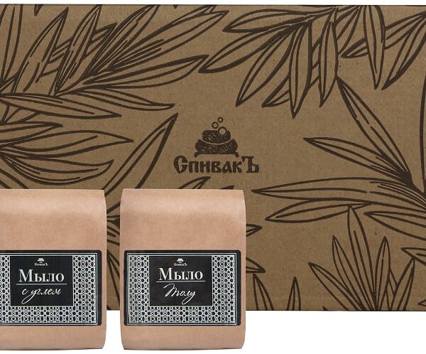 Набор СпивакЪ №5 Натуральный уход Мыло с углем + Мыло толу