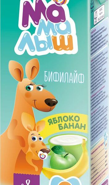 Бифилайф Молком Яблоко-банан 2.5% 210г