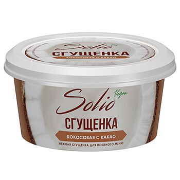 Крем на растительных маслах Solio Сгущёнка кокосовая с какао