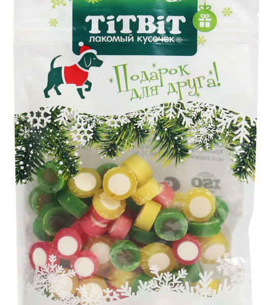 Лакомство TitBit НГ Дольки мармеладные ассорти для собак 100 г