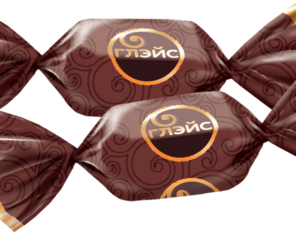 Конфеты KDV Глейс с шоколадным вкусом вес 