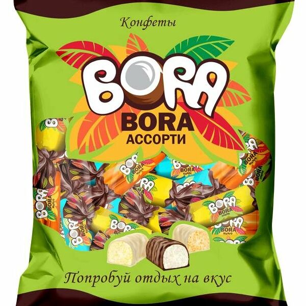 Конфеты Bora-Bora ассорти манго-лимон-кокос
