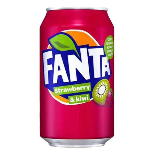 Напиток газированный Fanta Strawberry Kiwi 0.33л ж/б Дания