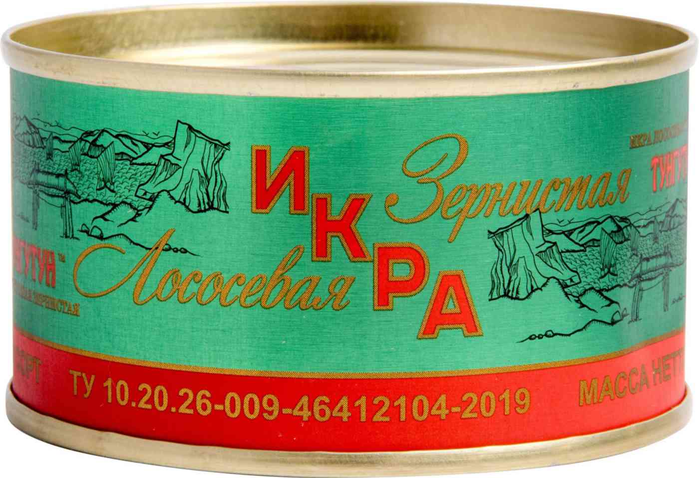 

Икра Тунгутун зернистая лососевая красная 140 г