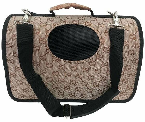 Сумка-переноска для животных коричневая S, 37x18x23 см