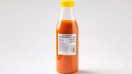 Свежевыжатый морковный сок 500 мл, кафе
