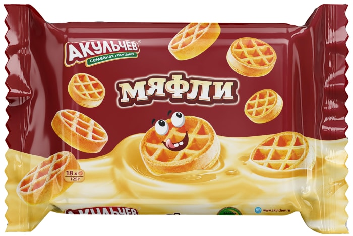 

Вафли мягкие Акульчев Мяфли 125 г