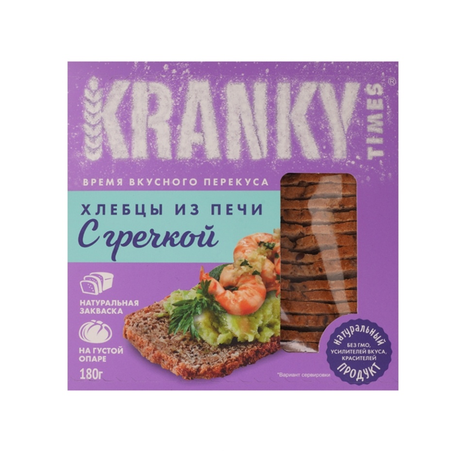 

Хлебцы Kranky с гречкой 180г, Россия
