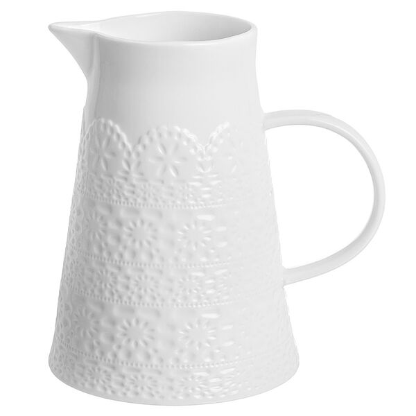 Кувшин Кружево, 1,2 л, фарфор
