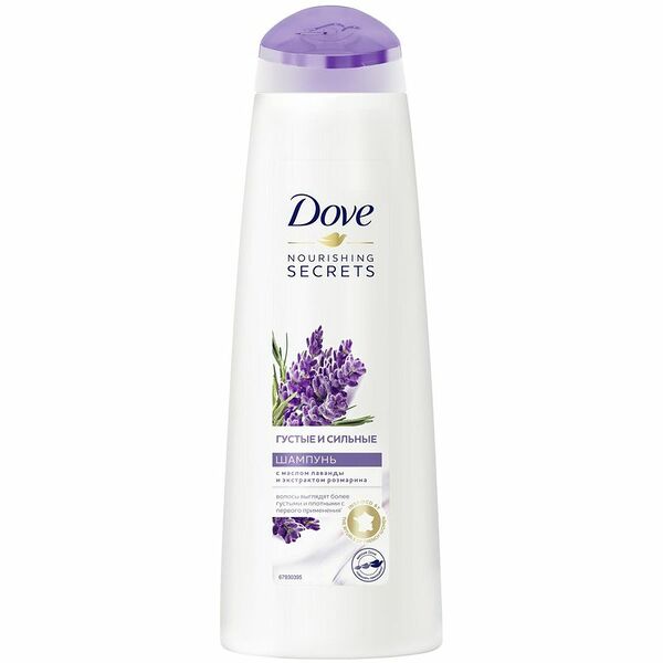 Шампунь Dove Nourishing Secrets Густые и Сильные Лаванда и Розмарин, 380мл