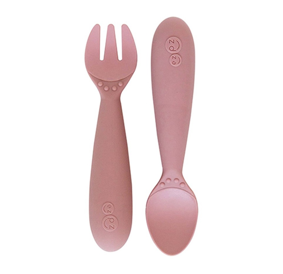 

Набор столовых приборов Mini Utensils, Ezpz, нежно-розовый, США