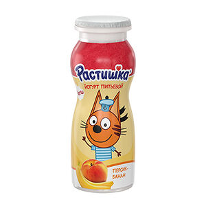Йогурт питьевой Растишка персик-банан 1,6%, с 3 лет