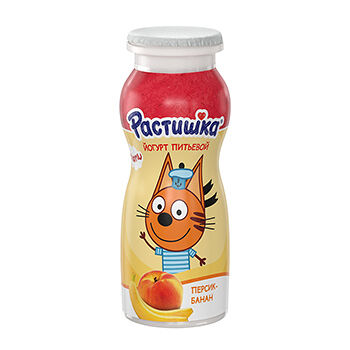 Йогурт питьевой Растишка персик-банан 1,6%, с 3 лет