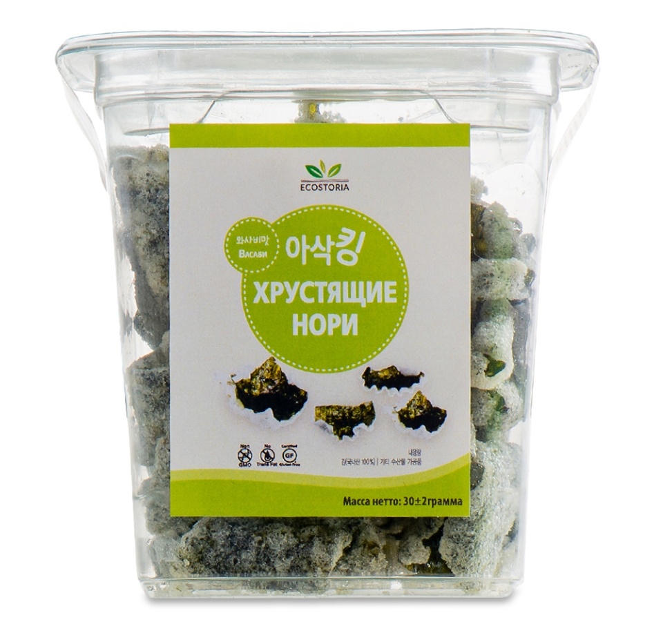 

Чипсы Ecostoria Нори с васаби 30 г