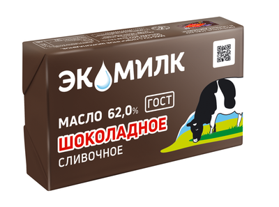 Масло сливочное Экомилк шоколадное 62% 180 г