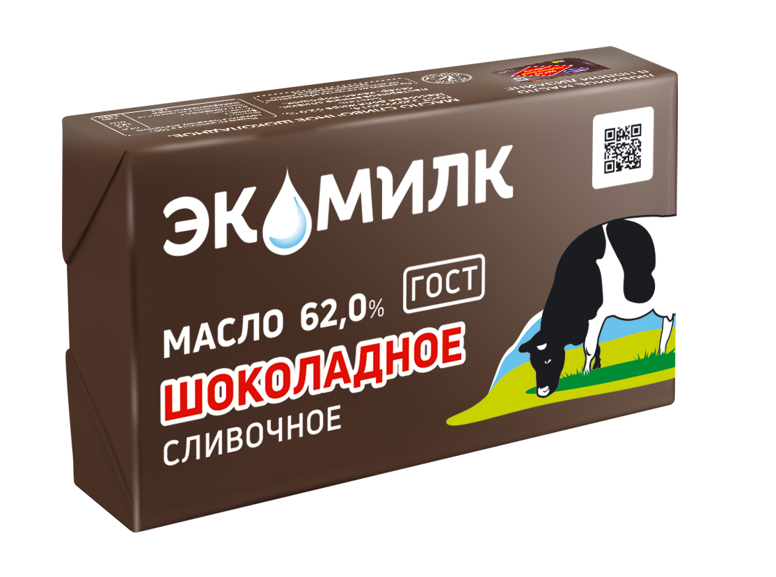 

Масло сливочное Экомилк шоколадное 62% 180 г