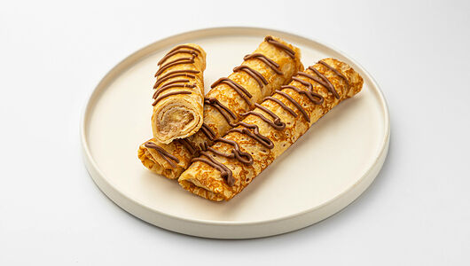 Блины ВкусВилл с карамельно-банановой начинкой