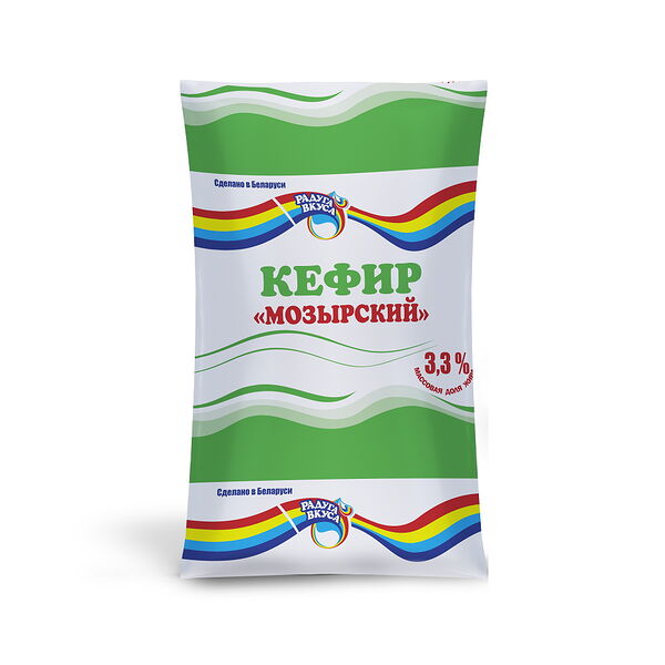 Кефир Мозырский 3,3% 0,9кг п/пл