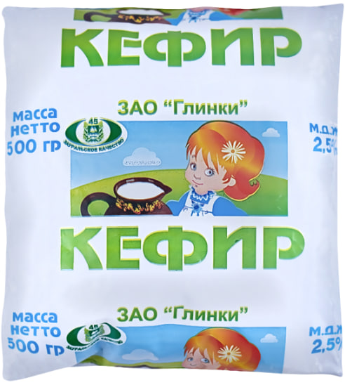 

Кефир Глинки 2.5%, 500 г