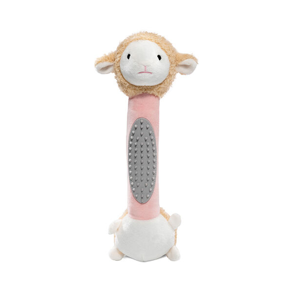 Игрушка для собак TRIOL мягкая Овечка с тренажером для зубов, 275мм
