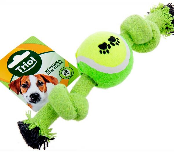 Игрушка для собак Triol два узла 24см в ассортименте