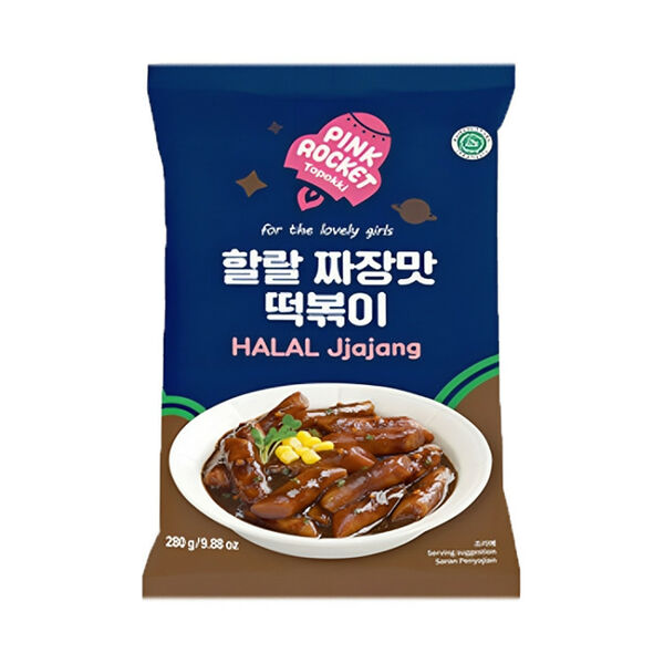 Рисовые палочки Токпокки Pink Rocket с соусом чачжан, 280 г