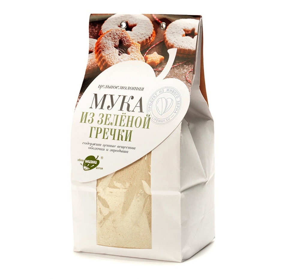

Мука из зелёной гречки Образ жизни Алтая цельносмолотая 500 г