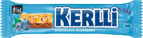 Батончик злаковый SOJ Kerlli с черникой, в молочном шоколаде
