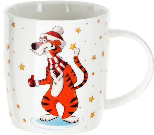 

Кружка HOMECLUB Тигр, с брелоком, фарфор, 350мл Арт. ED-c13