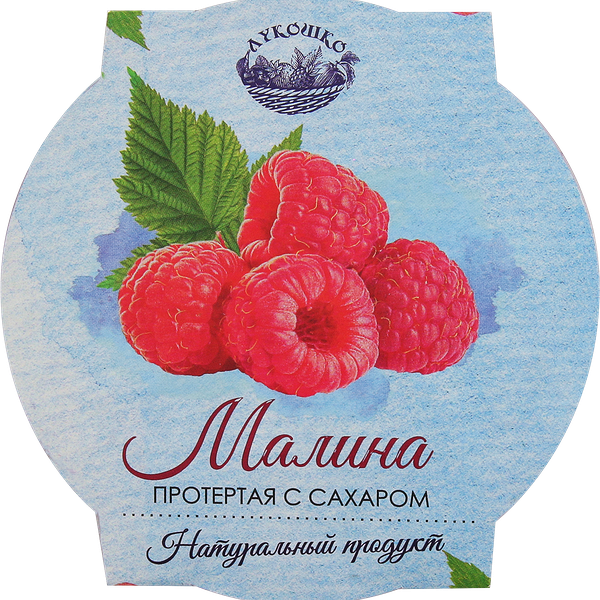 Малина протертая ЛУКОШКО с сахаром, 200г
