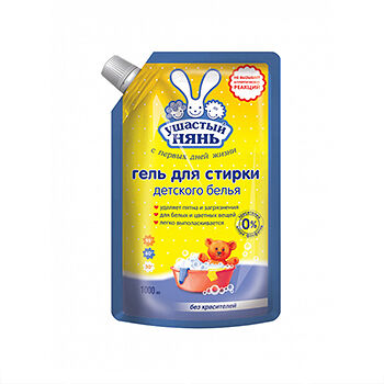 Гель для стирки детского белья Ушастый нянь с первых дней жизни