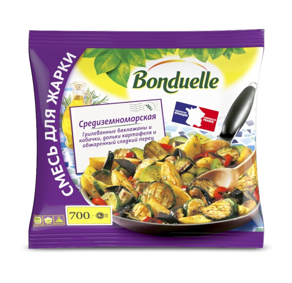 

Овощная смесь «Средиземноморская» для жарки, Bonduelle, 700 г, Франция